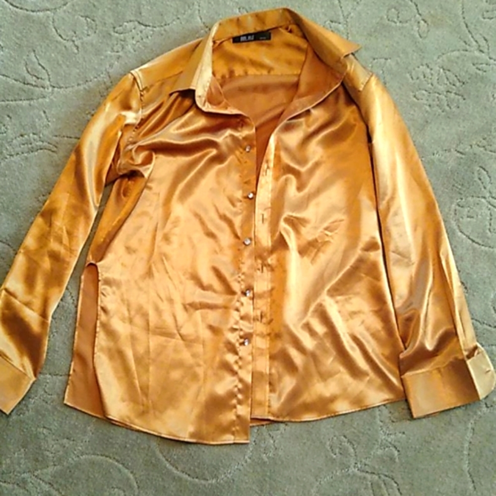 Shengshan gold dress shirt